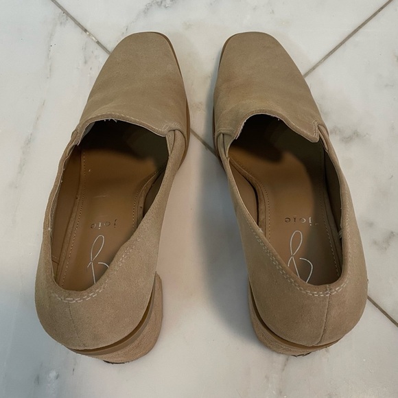 Joie, Wevenly tan suede leather block heel loafers size 8.5 work office comfort - Picture 6 of 11